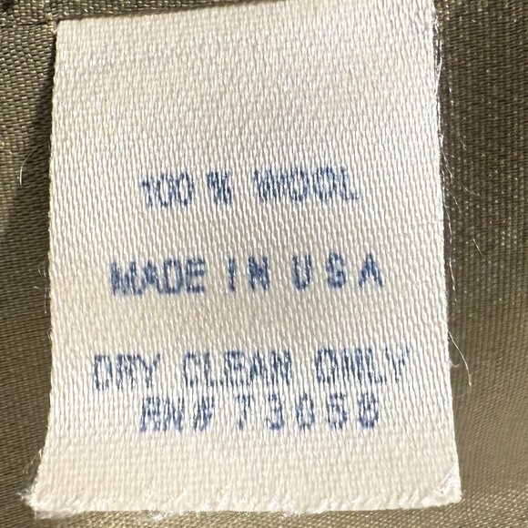 Worth Petite Double Breasted 100% Wool Jacket Taupe/Khaki Size 4 - Picture 8 of 8